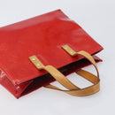 LOUIS VUITTON Monogram Vernis Reade PM Hand Bag Red Rouge M91088 LV Auth bs37470-6