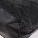 CHANEL Matelasse Chain Shoulder Bag Patent Leather Black Gold CC Auth bs37475-13