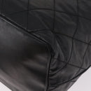 CHANEL Matelasse Chain Shoulder Bag Patent Leather Black Gold CC Auth bs37475-15
