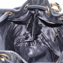 CHANEL Matelasse Chain Shoulder Bag Patent Leather Black Gold CC Auth bs37475-19