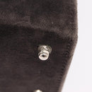FENDI Hand Bag Velor 2way Navy Silver Auth bs37478-10