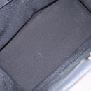 FENDI Hand Bag Velor 2way Navy Silver Auth bs37478-11