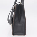 FENDI Hand Bag Velor 2way Navy Silver Auth bs37478-4