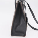 FENDI Hand Bag Velor 2way Navy Silver Auth bs37478-5