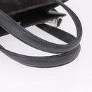 FENDI Hand Bag Velor 2way Navy Silver Auth bs37478-7
