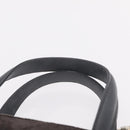 FENDI Hand Bag Velor 2way Navy Silver Auth bs37478-15