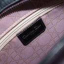 Christian Dior Hand Bag Patent Leather Purple Silver Auth bs37482-23