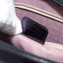 Christian Dior Hand Bag Patent Leather Purple Silver Auth bs37482-11