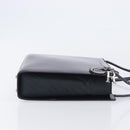 Christian Dior Hand Bag Patent Leather Purple Silver Auth bs37482-3