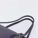 Christian Dior Hand Bag Patent Leather Purple Silver Auth bs37482-14
