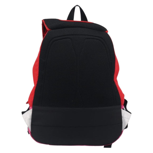 Valentino Backpack Nylon Red Auth bs37483