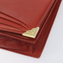 Salvatore Ferragamo Shoulder Bag Leather Brown Gold Auth bs37484-16
