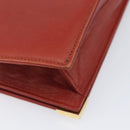 Salvatore Ferragamo Shoulder Bag Leather Brown Gold Auth bs37484-19