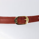 Salvatore Ferragamo Shoulder Bag Leather Brown Gold Auth bs37484-23