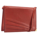 Salvatore Ferragamo Shoulder Bag Leather Brown Gold Auth bs37484-1