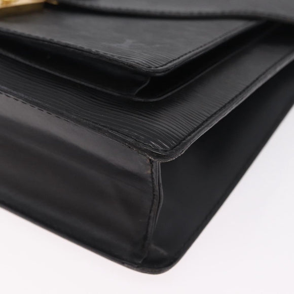 LOUIS VUITTON Epi Monceau 28 Hand Bag Black M52122 LV Auth bs37487