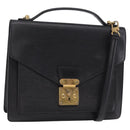 LOUIS VUITTON Epi Monceau 28 Hand Bag Black M52122 LV Auth bs37487-1