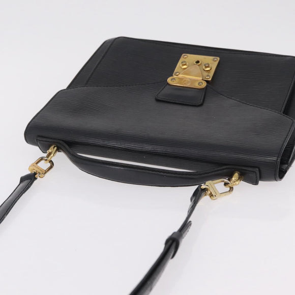 LOUIS VUITTON Epi Monceau 28 Hand Bag Black M52122 LV Auth bs37487