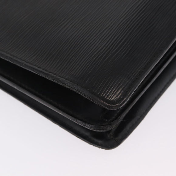 LOUIS VUITTON Epi Serviette Conseiller Business Bag Black M54422 LV Auth bs37488