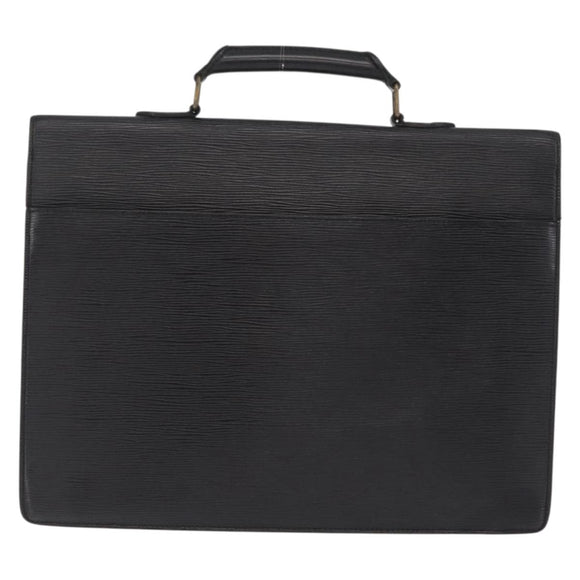 LOUIS VUITTON Epi Serviette Conseiller Business Bag Black M54422 LV Auth bs37488