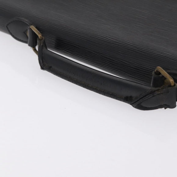 LOUIS VUITTON Epi Serviette Conseiller Business Bag Black M54422 LV Auth bs37488