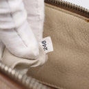 Miu Miu Hand Bag Leather Beige Silver Auth bs37489-26