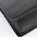 Burberrys Tote Bag Leather Black Silver Auth bs37491-10