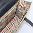 Burberrys Tote Bag Leather Black Silver Auth bs37491-18