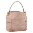 BURBERRY Blue Label Tote Bag Leather Beige Gold Auth bs37492-1
