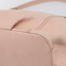 BURBERRY Blue Label Tote Bag Leather Beige Gold Auth bs37492-17