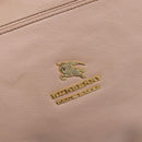 BURBERRY Blue Label Tote Bag Leather Beige Gold Auth bs37492-19