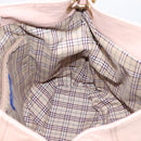 BURBERRY Blue Label Tote Bag Leather Beige Gold Auth bs37492-20