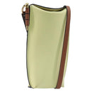 LOEWE Smartphone Shoulder Gate Pocket Bag Leather Yellow Gold Auth bs37493-1
