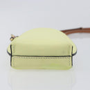 LOEWE Smartphone Shoulder Gate Pocket Bag Leather Yellow Gold Auth bs37493-7