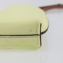 LOEWE Smartphone Shoulder Gate Pocket Bag Leather Yellow Gold Auth bs37493-8