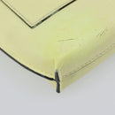 LOEWE Smartphone Shoulder Gate Pocket Bag Leather Yellow Gold Auth bs37493-19