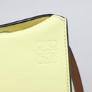 LOEWE Smartphone Shoulder Gate Pocket Bag Leather Yellow Gold Auth bs37493-20