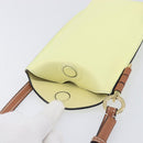 LOEWE Smartphone Shoulder Gate Pocket Bag Leather Yellow Gold Auth bs37493-21