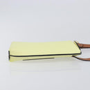 LOEWE Smartphone Shoulder Gate Pocket Bag Leather Yellow Gold Auth bs37493-5