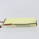LOEWE Smartphone Shoulder Gate Pocket Bag Leather Yellow Gold Auth bs37493-6