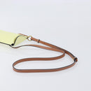 LOEWE Smartphone Shoulder Gate Pocket Bag Leather Yellow Gold Auth bs37493-10