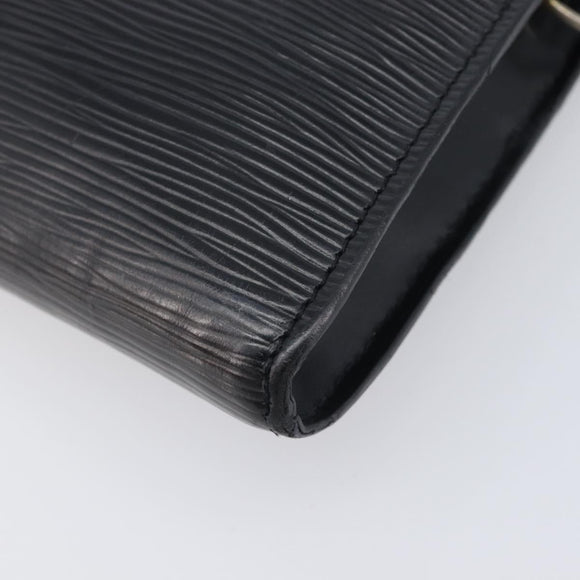 LOUIS VUITTON Epi Pochette Accessoires Pouch Black M52982 LV Auth bs37494
