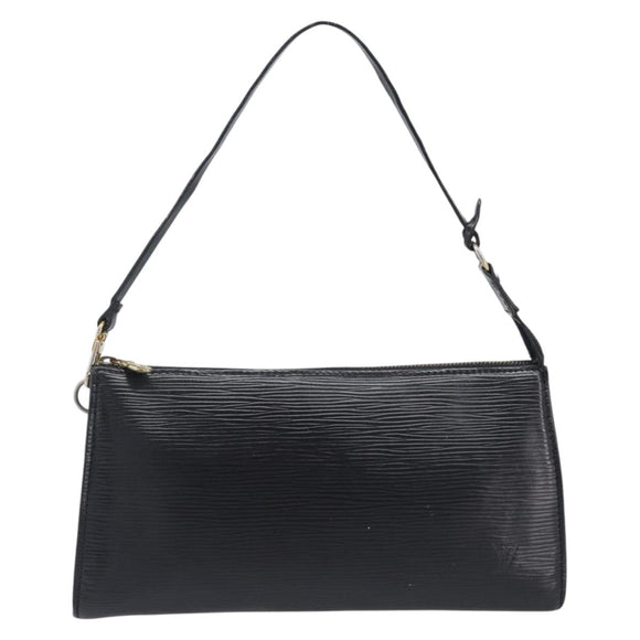 LOUIS VUITTON Epi Pochette Accessoires Pouch Black M52982 LV Auth bs37494