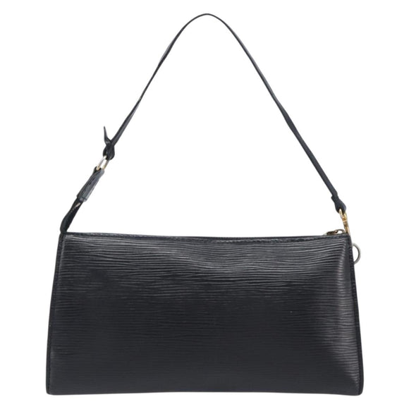 LOUIS VUITTON Epi Pochette Accessoires Pouch Black M52982 LV Auth bs37494