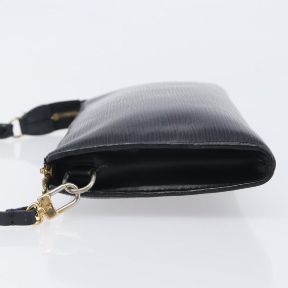 LOUIS VUITTON Epi Pochette Accessoires Pouch Black M52982 LV Auth bs37494
