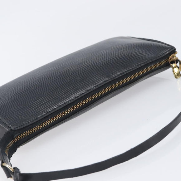 LOUIS VUITTON Epi Pochette Accessoires Pouch Black M52982 LV Auth bs37494
