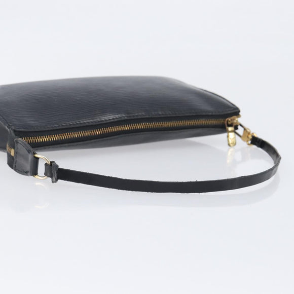 LOUIS VUITTON Epi Pochette Accessoires Pouch Black M52982 LV Auth bs37494