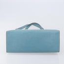 LOEWE Tote Bag Leather Light Blue Gold Auth bs37496A-5