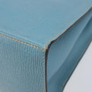 LOEWE Tote Bag Leather Light Blue Gold Auth bs37496A-17