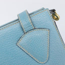 LOEWE Tote Bag Leather Light Blue Gold Auth bs37496A-20